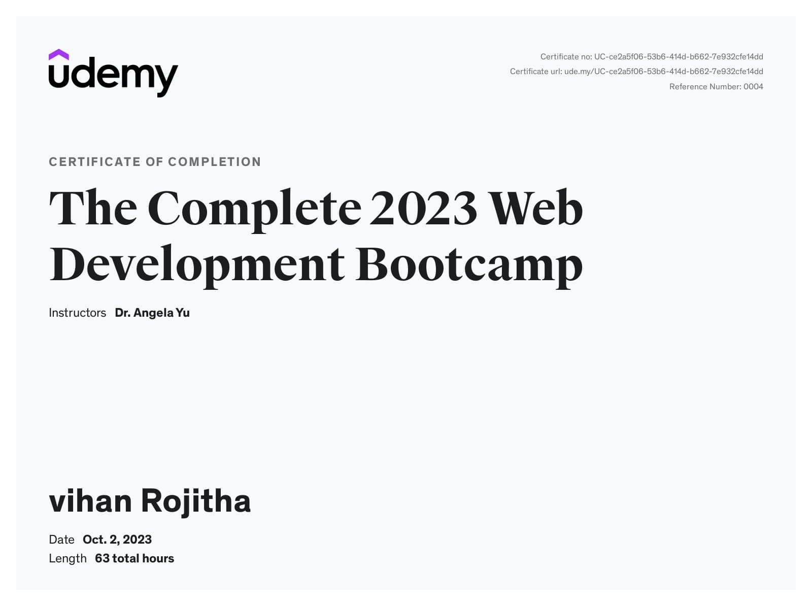 Web Development Bootcamp